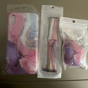 Phone case watch band and airpod case